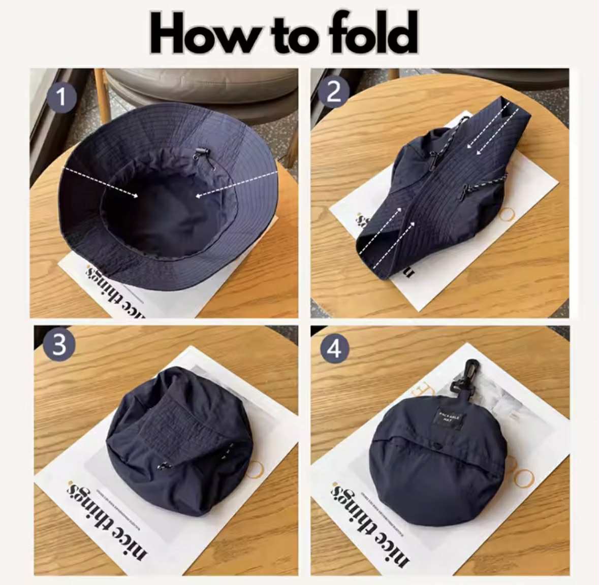 Foldable Waterproof Bucket Hat