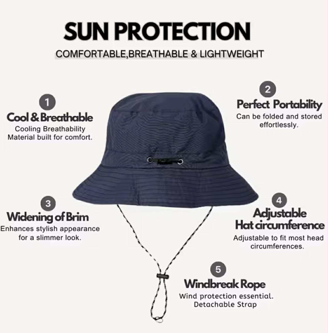 Foldable Waterproof Bucket Hat