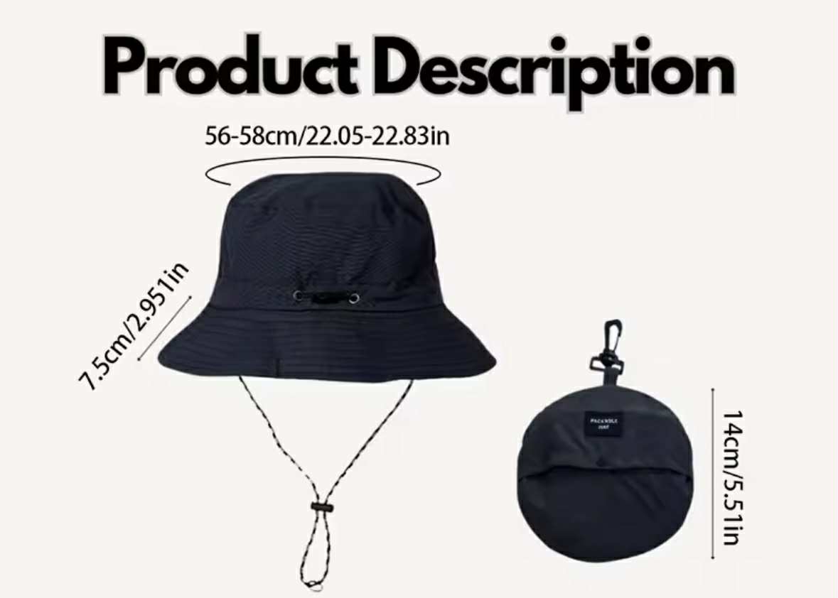 Foldable Waterproof Bucket Hat